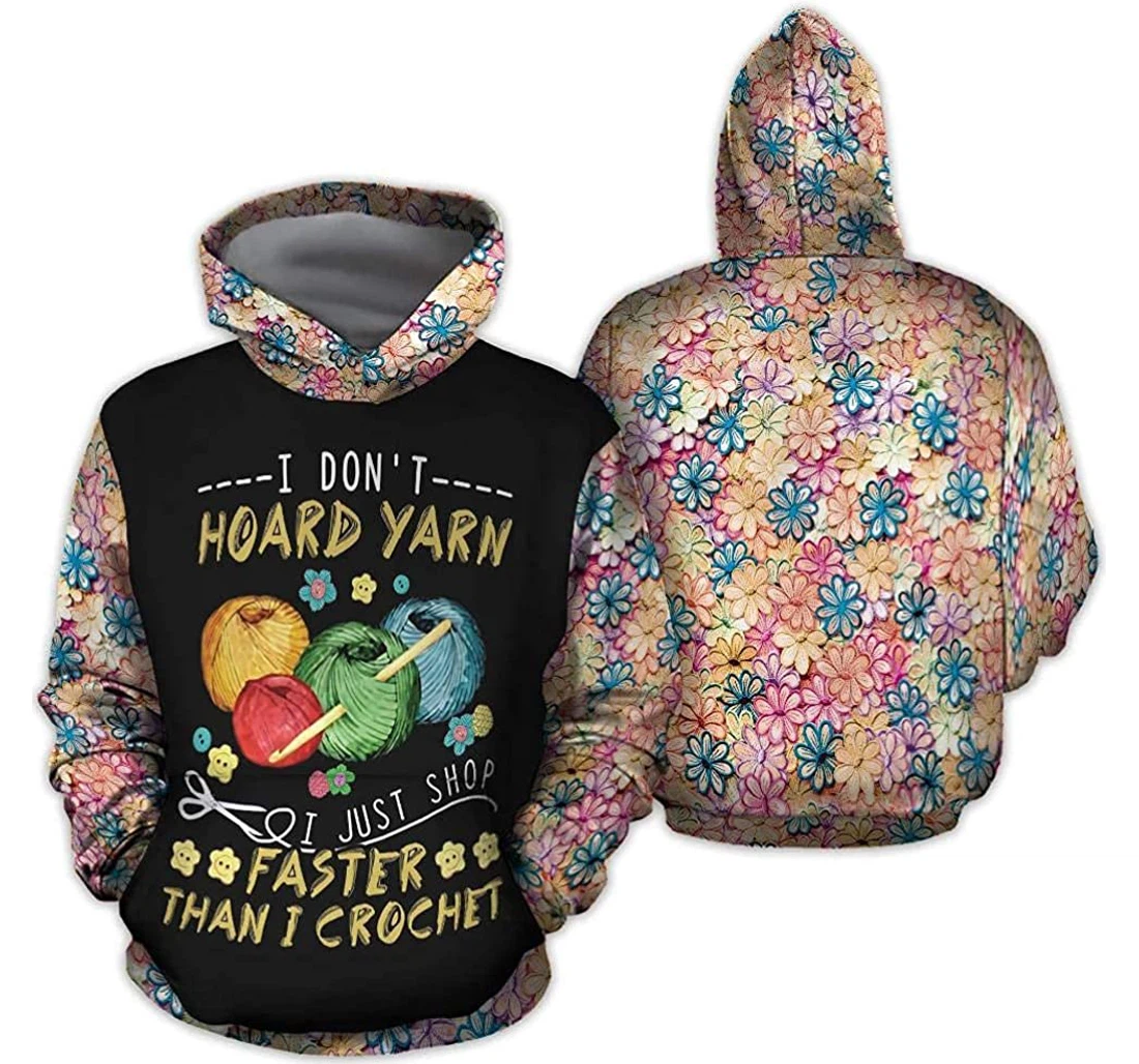Personalized Yarn X Colorful Floral Lightweight Premium Sportwear Up - 3D Printed Pullover Hoodie