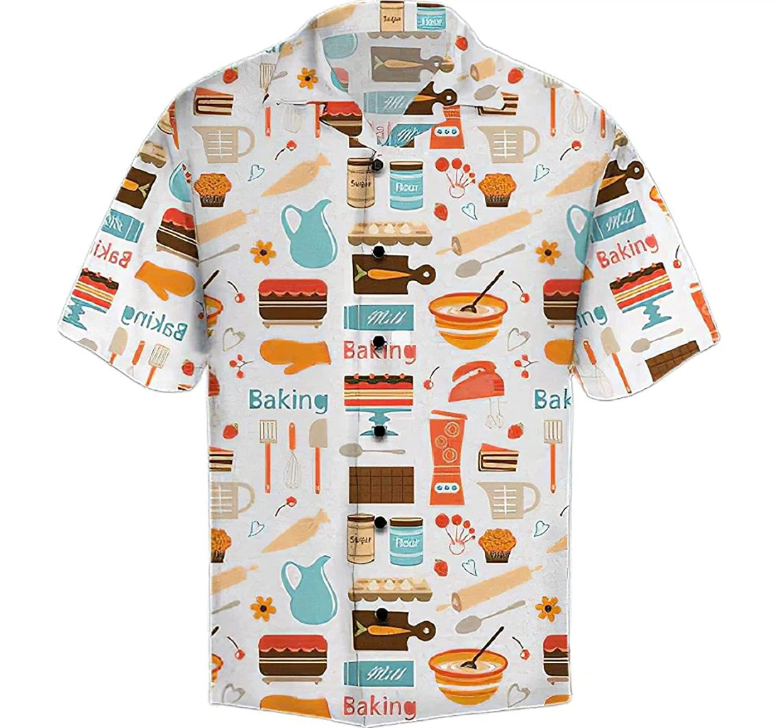 Personalized Amazing Baking Cotton Pocket Summer Holiday Vacation Hawaiian Shirt, Button Up Aloha Shirt For Men, Women