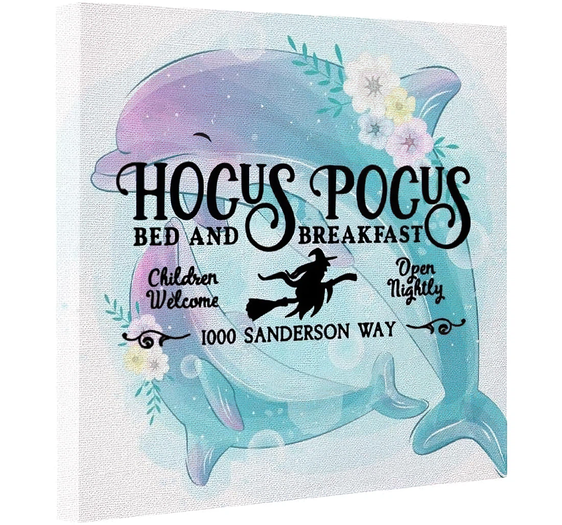 Poster, Canvas - Quotes Sayings Hocus Pogus Bed And Breakfast On Print Framed Wall Art