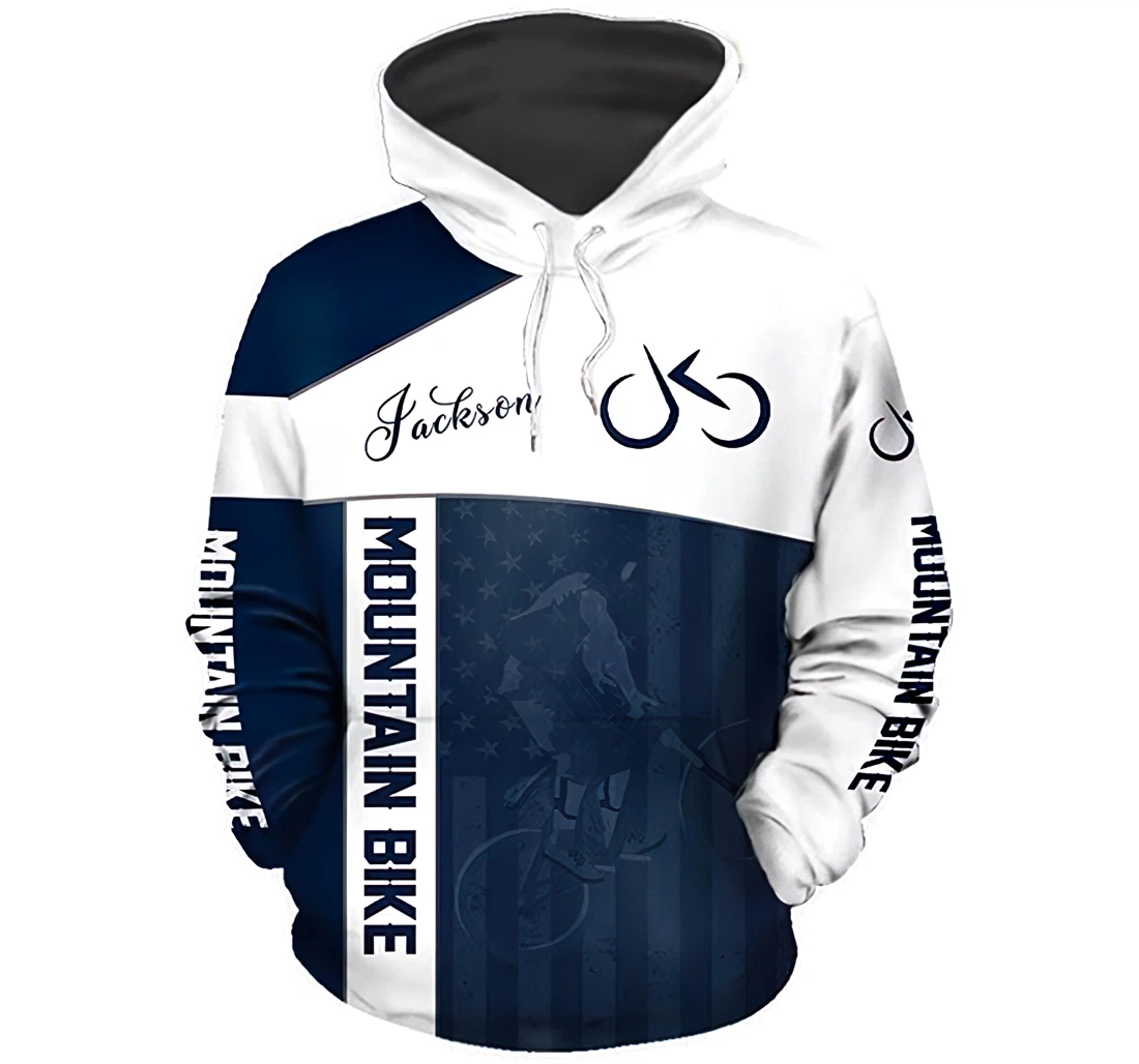 Mountain Bike Lightweight Premium Sportwear Up - 3D Printed Pullover Hoodie