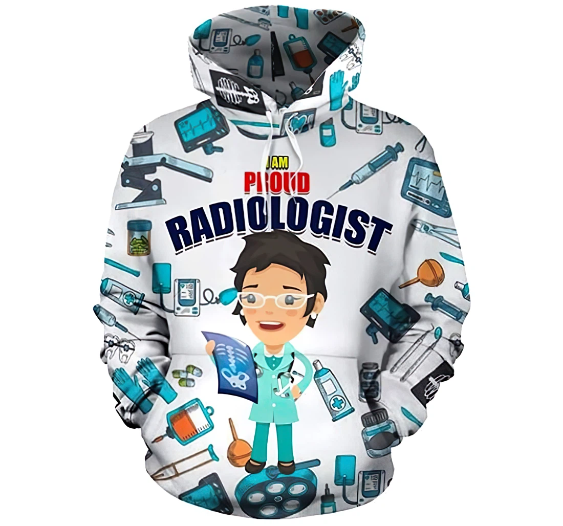 Proud Radiologist Lightweight Premium Sportwear Up - 3D Printed Pullover Hoodie