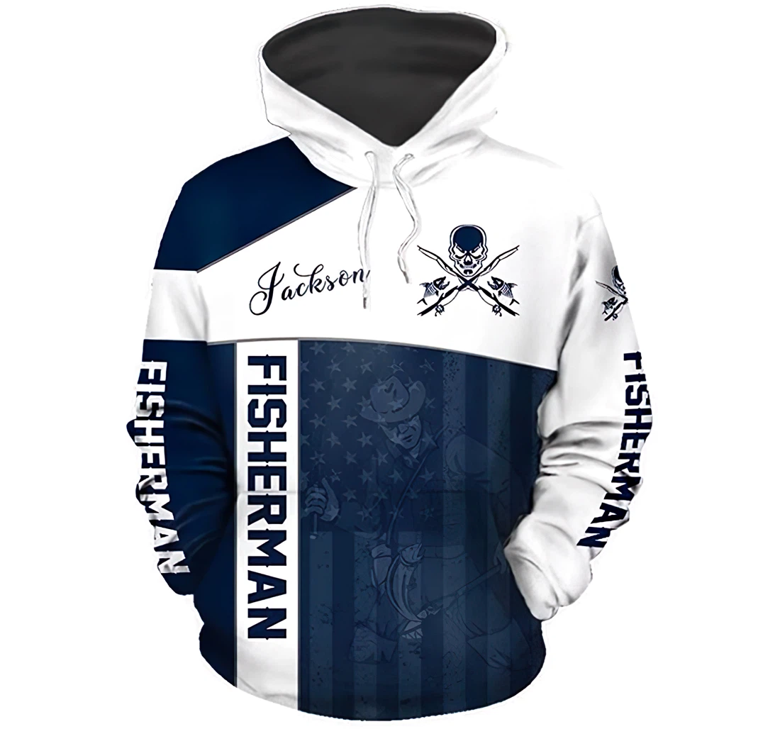 Everyone’s A Fisherman Until The Real Fisherman Shows Up Lightweight Premium Sportwear Up - 3D Printed Pullover Hoodie