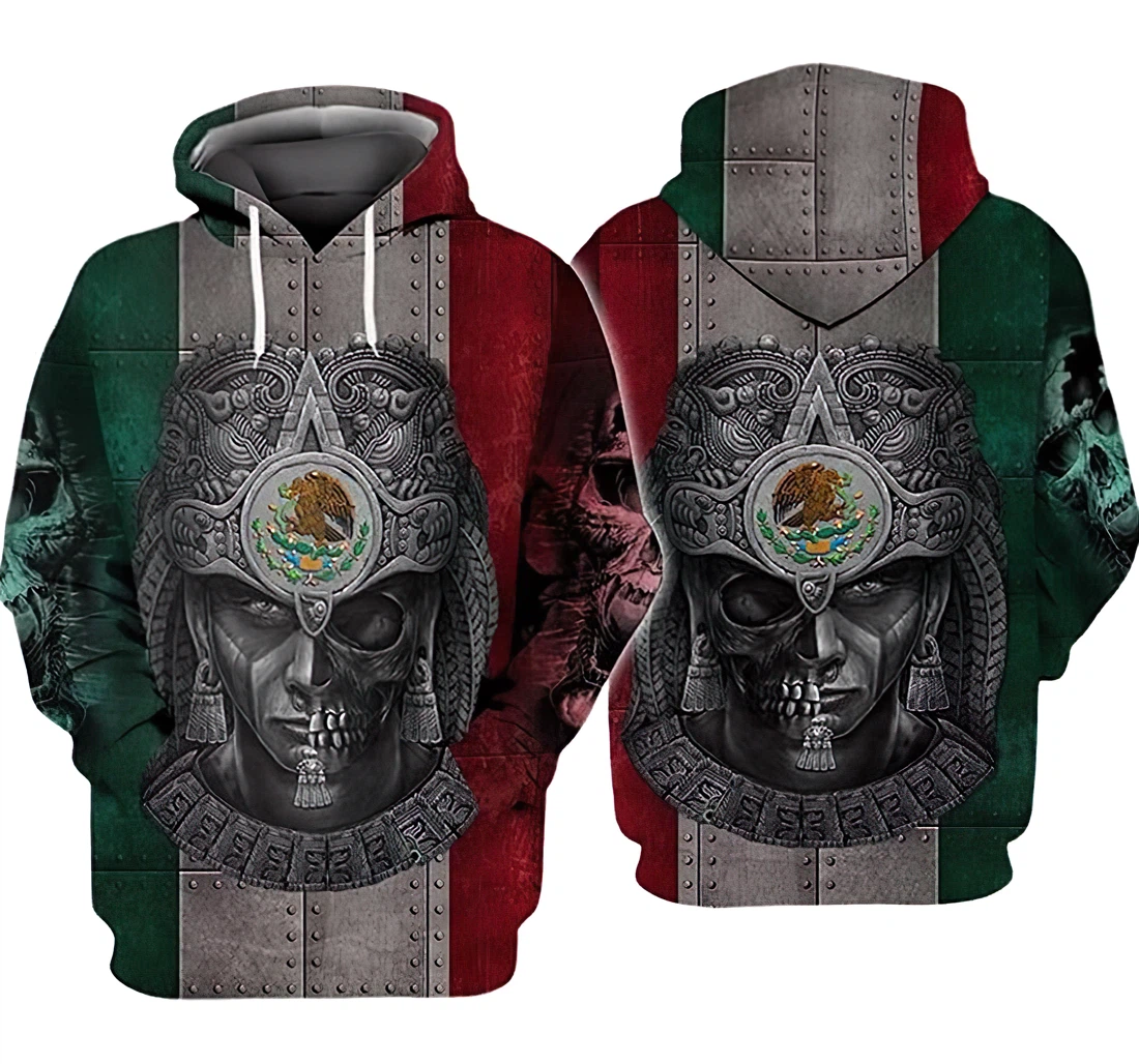 Aztec Warrior Unisex Included - 3D Printed Pullover Hoodie