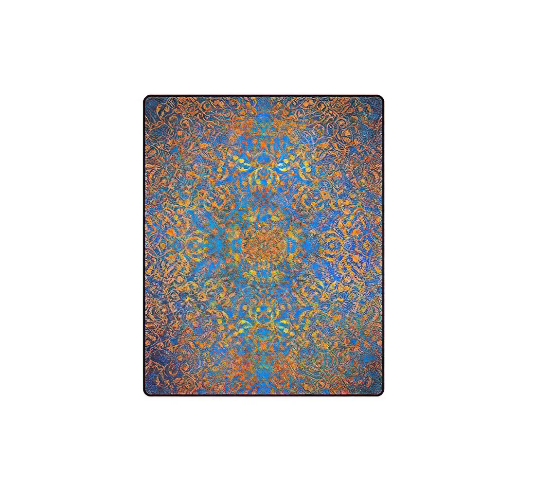 Throw Blanket, Quilt - Magic Mandala 4 Custom 40 Inches X 50 Inches Sherpa Fleece