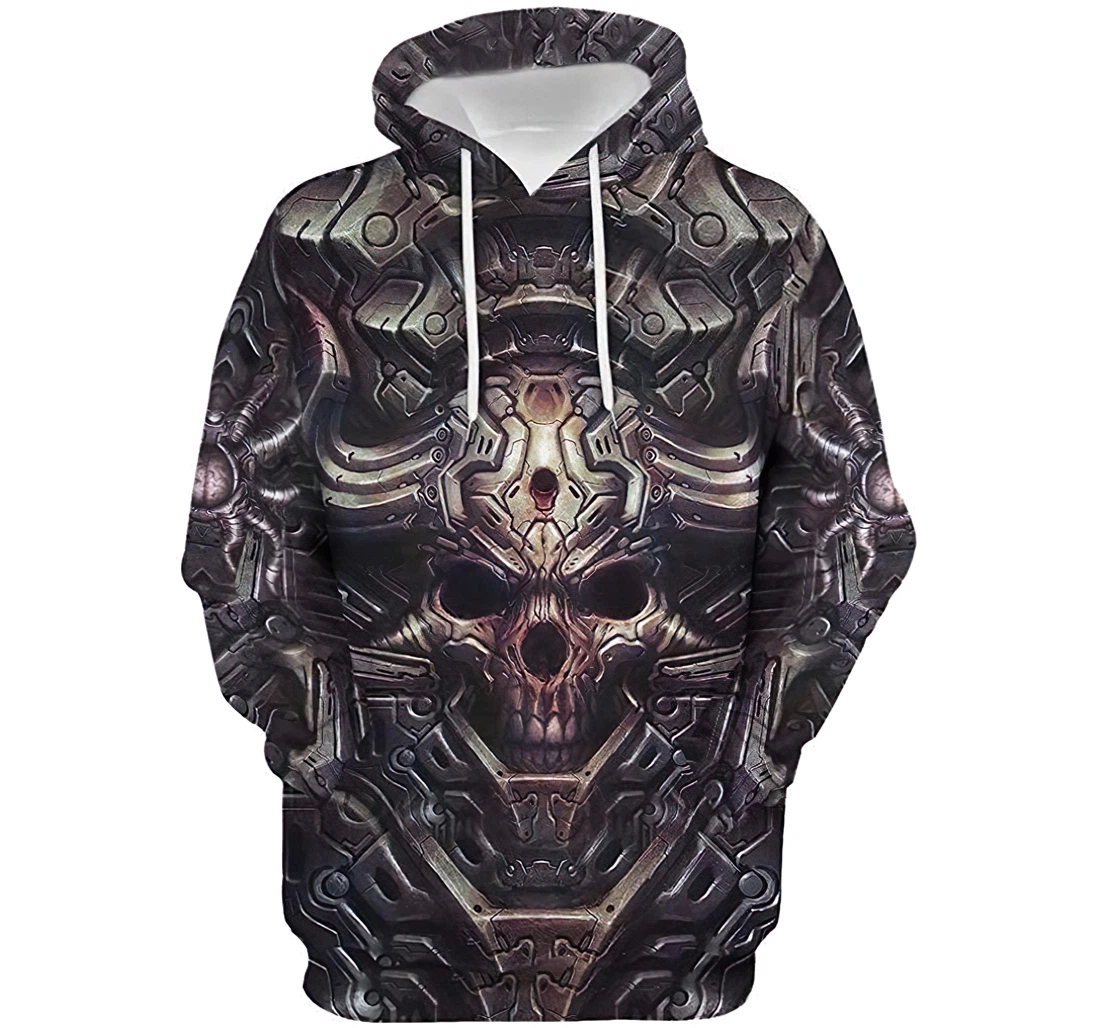 Skull And Dragon Up Pattern Skull Lightweight Premium Sportwear Up - 3D Printed Pullover Hoodie