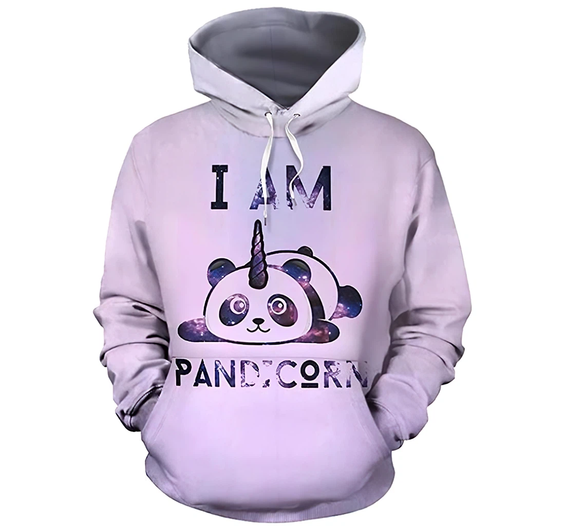 I Am Pandicorn Tshirt - 3D Printed Pullover Hoodie