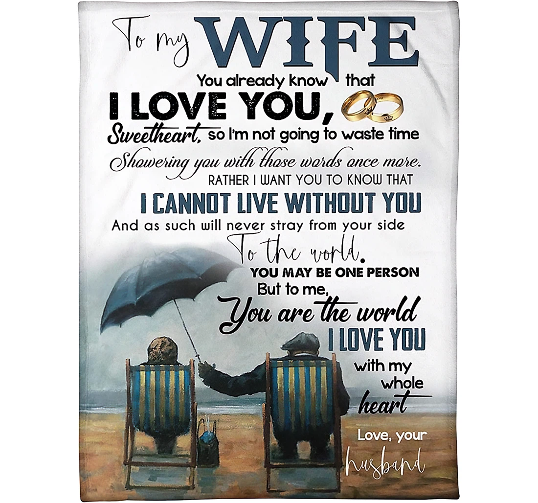 Throw Blanket, Quilt - Personalized Gifts To My Wife You Already Know That I Love You Gifts Great Ideas Sherpa Fleece