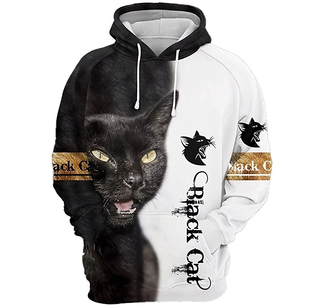 Cat Tshirt Gift Familyprinted - 3D Printed Pullover Hoodie