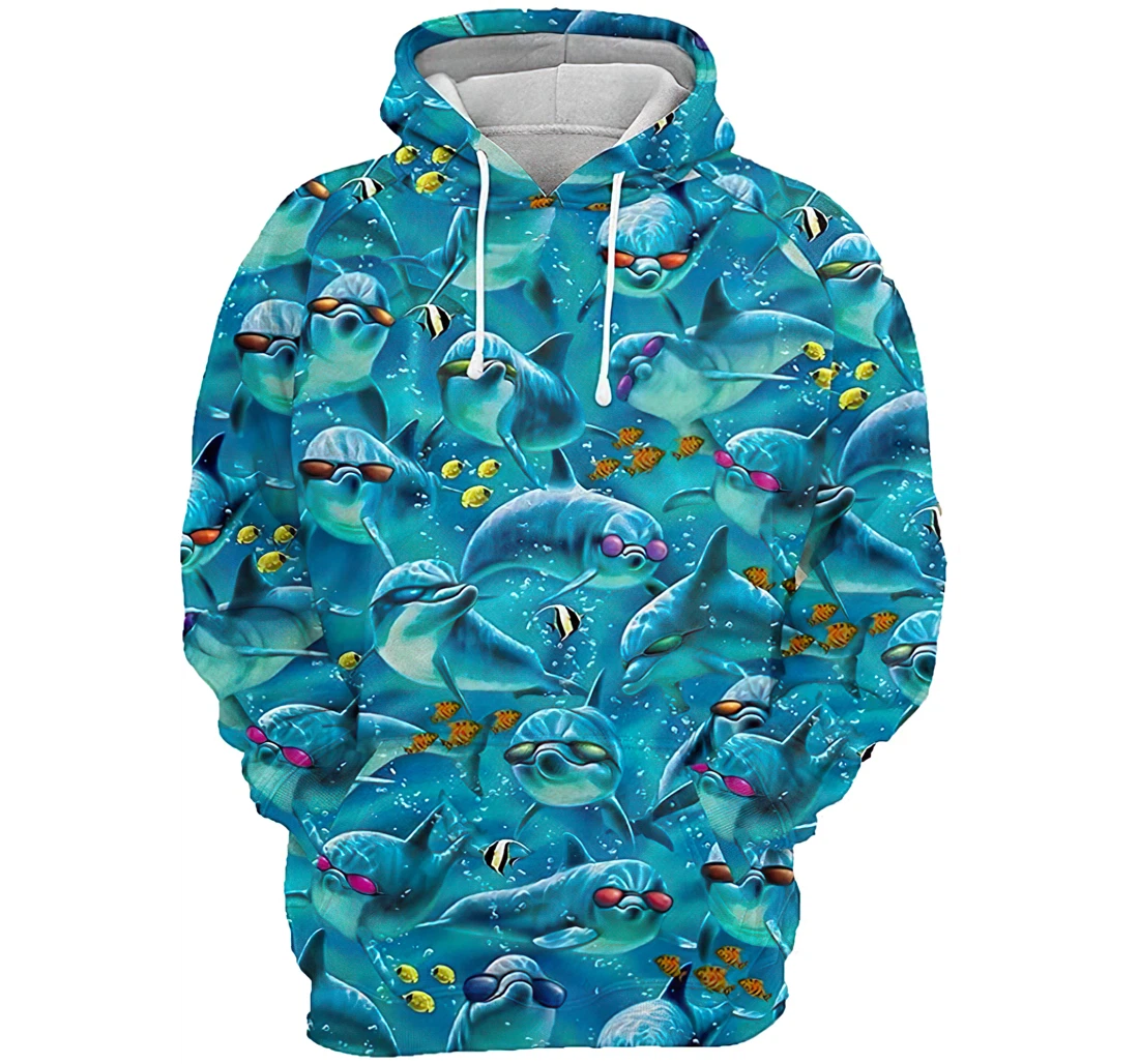 Dolphin Ocean Tshirt Men - 3D Printed Pullover Hoodie