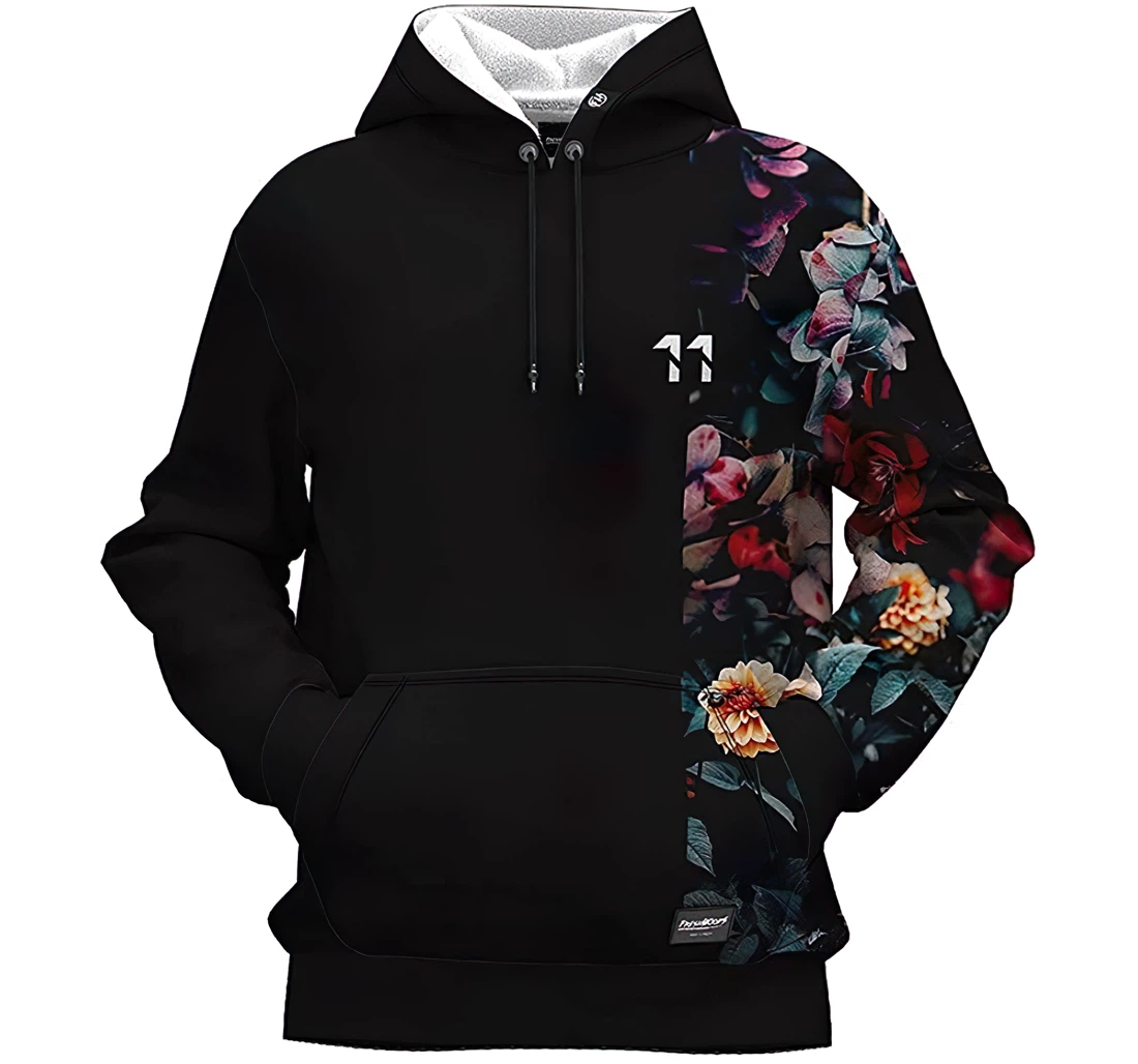 Vintage Flowers Tshirt - 3D Printed Pullover Hoodie