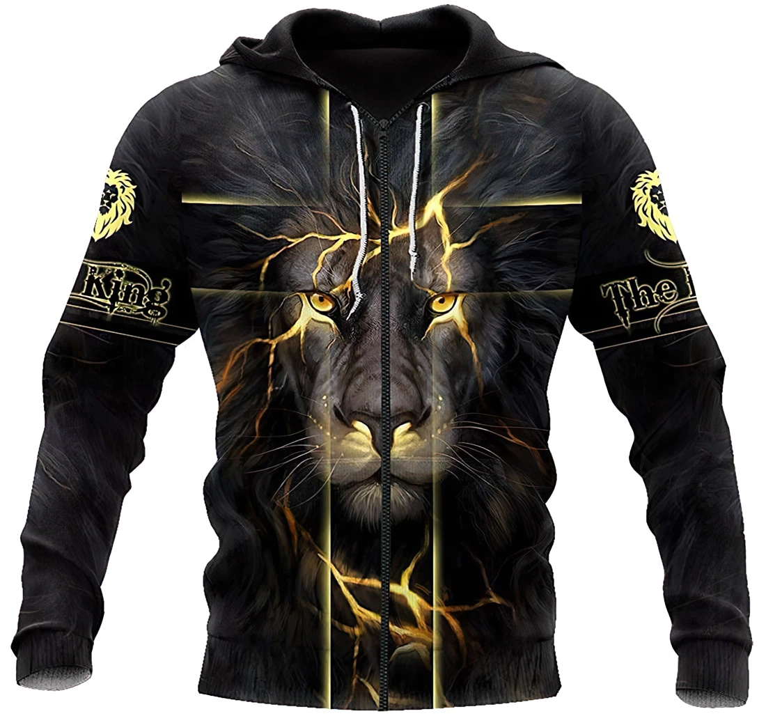 October King Lion Tshirt - 3D Printed Pullover Hoodie