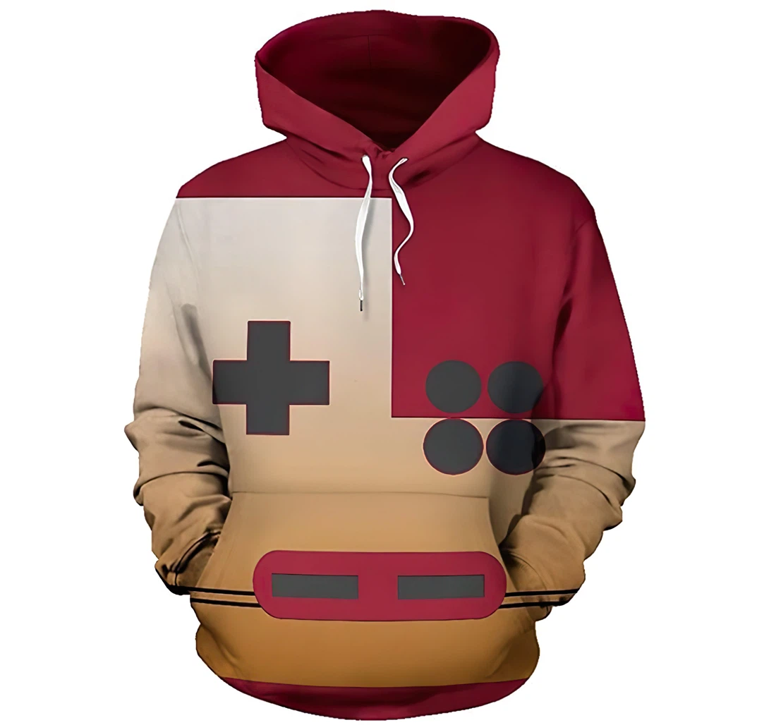 Family Computer Gaming Controller Butter - 3D Printed Pullover Hoodie