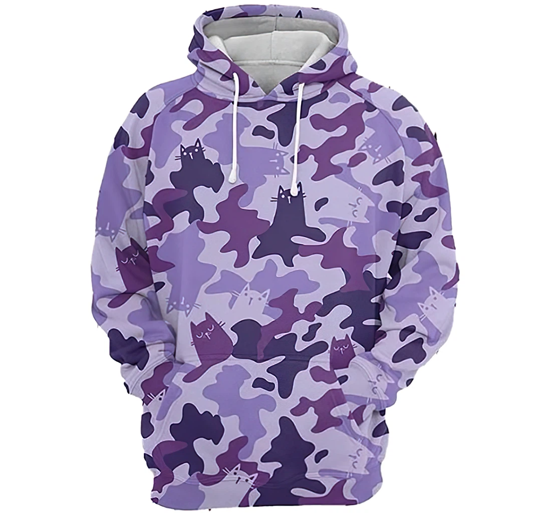 Car Mermal Camo Tshirt - 3D Printed Pullover Hoodie