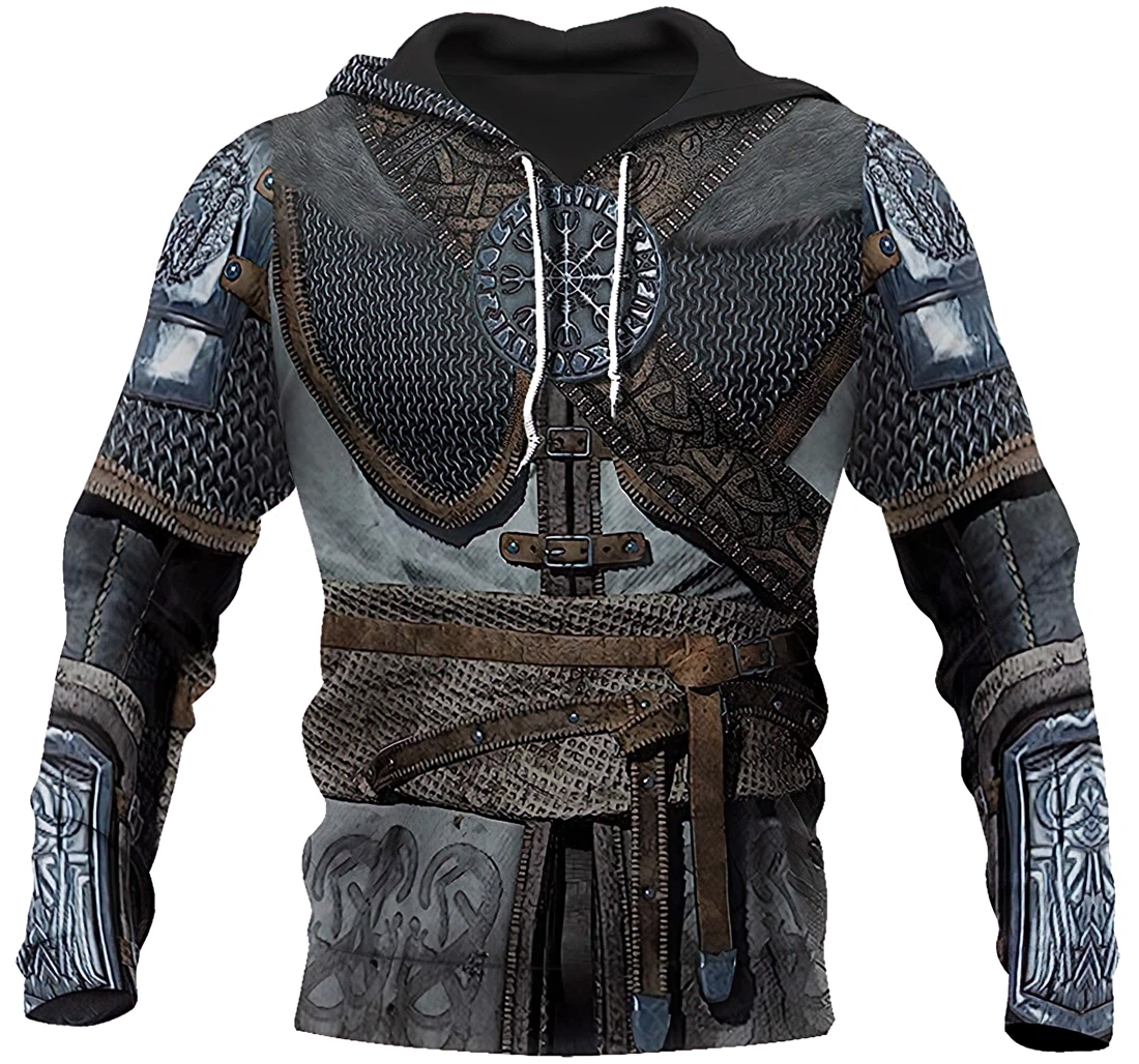 3ded Vikings Armor Unisexprinted - 3D Printed Pullover Hoodie