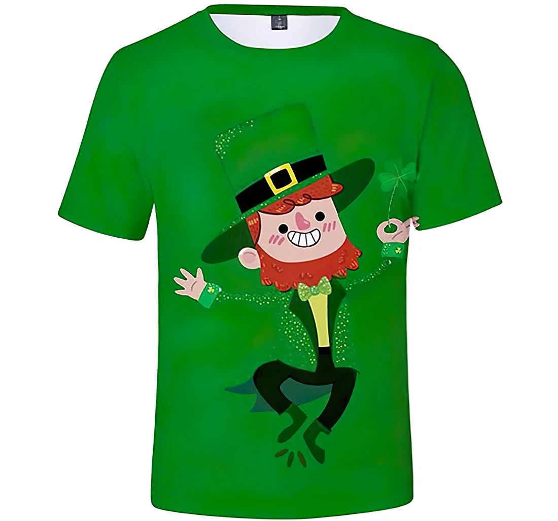 St Patrick Irish Leprechauns Costume - 3D Printed T-shirt