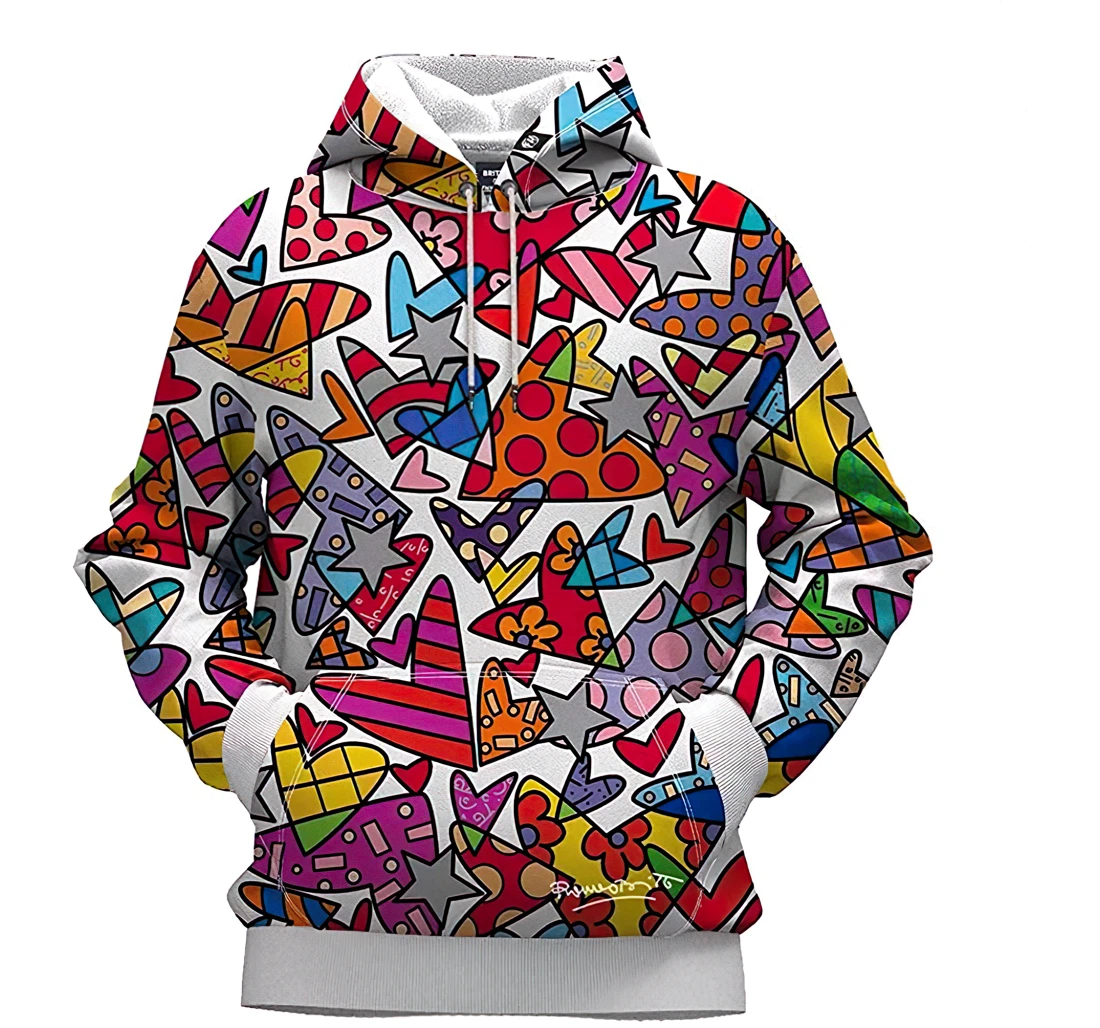 Heart Shaped Hearts Gift Familyprinted - 3D Printed Pullover Hoodie