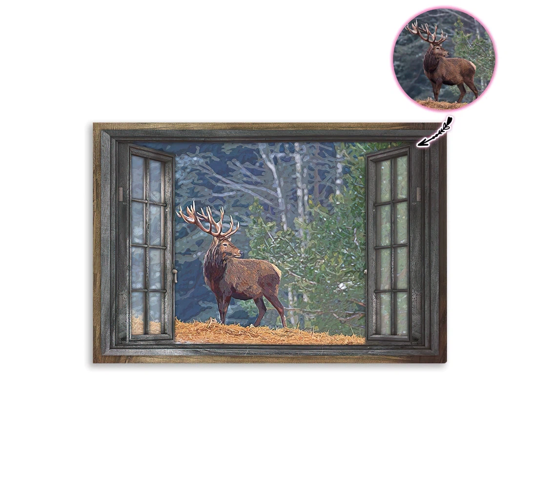 Poster, Canvas - Love Deer Hunting Custom Print Framed Wall Art