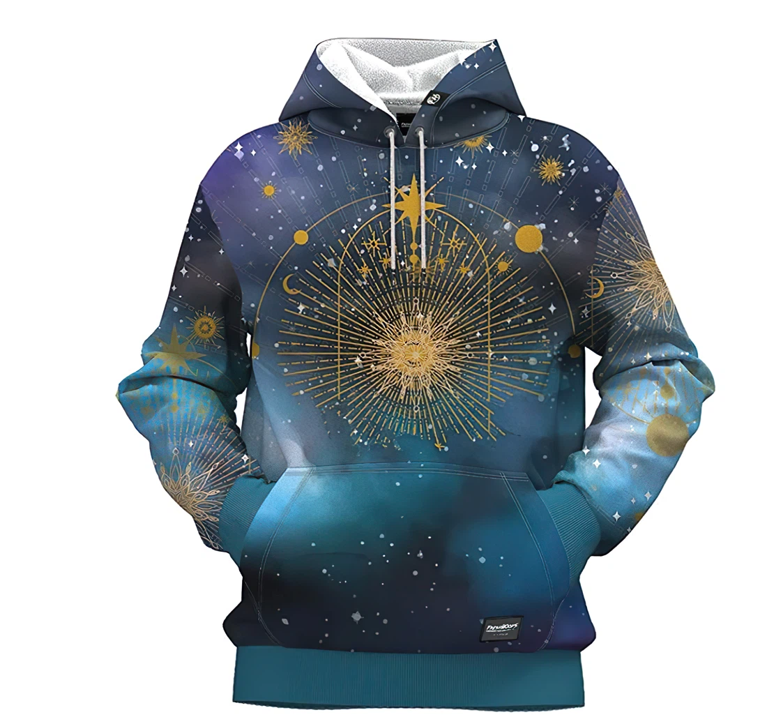 Morning Star Man And Woman - 3D Printed Pullover Hoodie