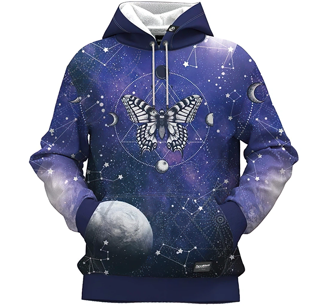 Mariposa Stars Man And Woman - 3D Printed Pullover Hoodie