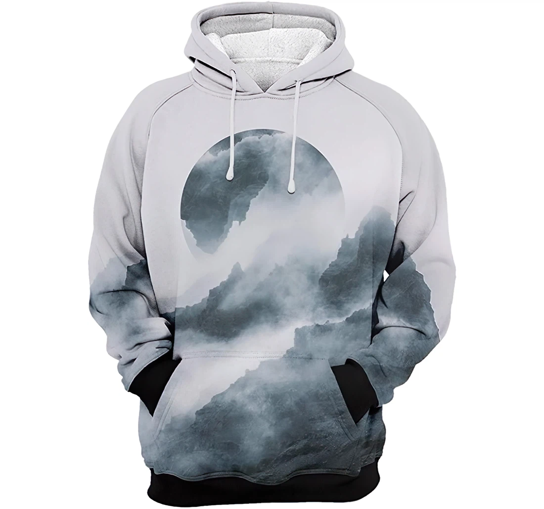 Crystal Mist Man And Woman - 3D Printed Pullover Hoodie