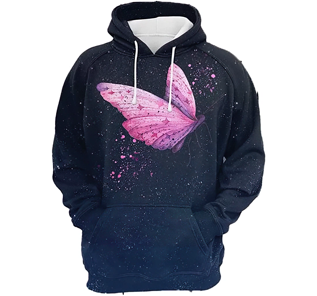 Amazing Butterfly Man And Woman - 3D Printed Pullover Hoodie