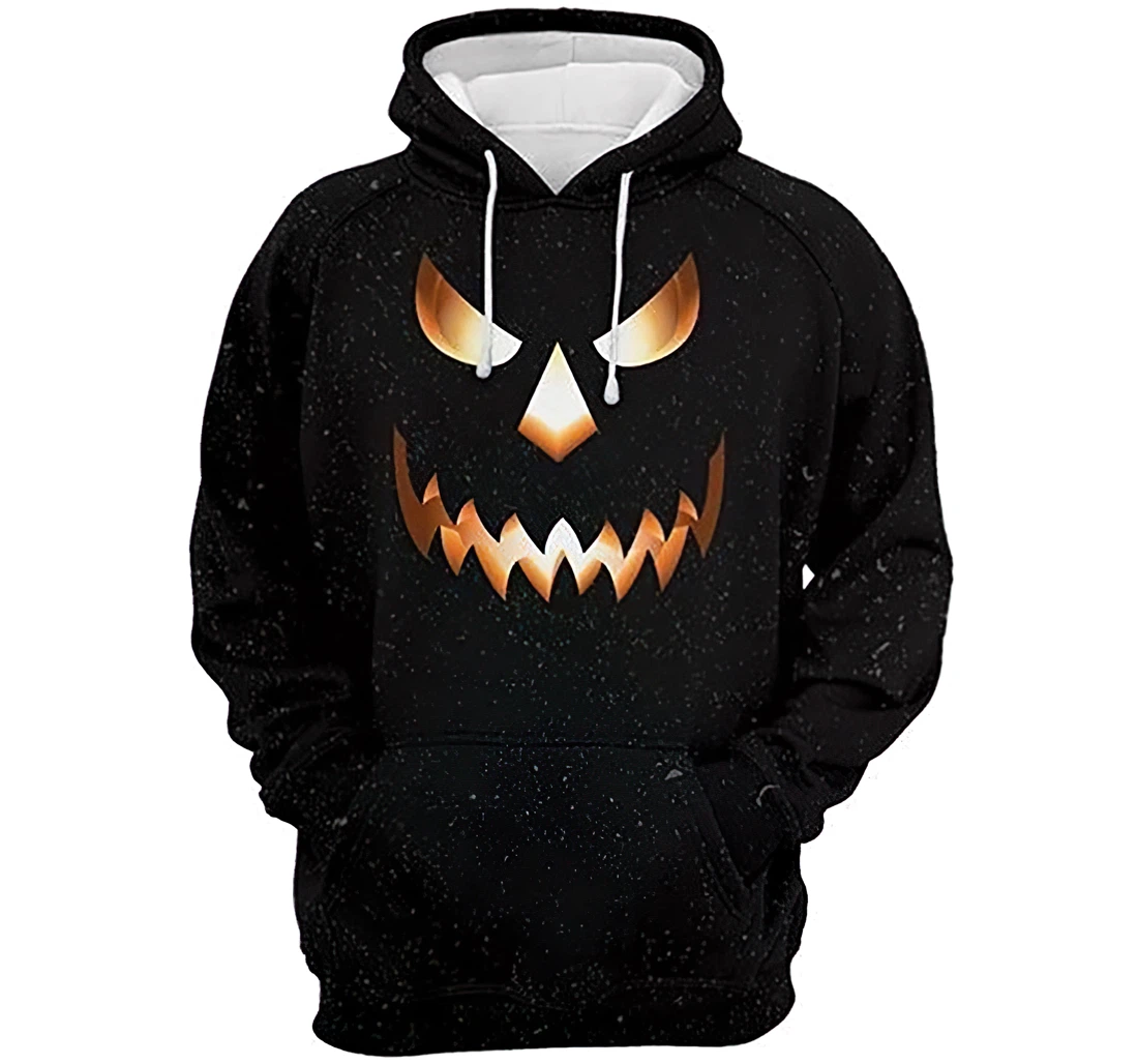 Halloween Scary Punpkin Man And Woman - 3D Printed Pullover Hoodie