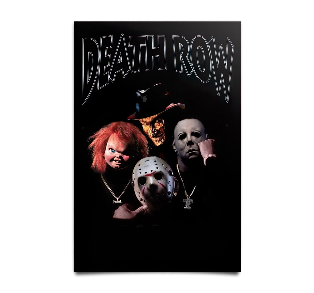 Poster, Canvas - Deathrow Horror Paper Print Framed Wall Art