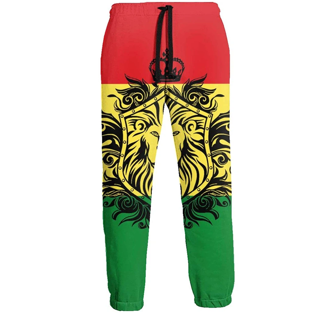Personalized Flag Of Ethiopia Sweat Hip Hop Garment Spring Sweatpants, Joggers Pants With Drawstring For Men, Women