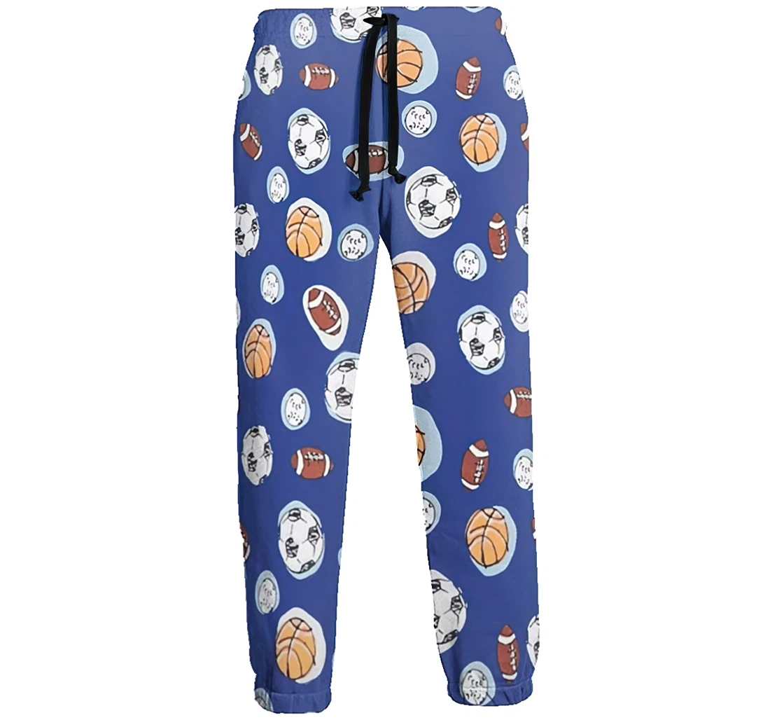 Personalized Basketball Football Baseball Running Casual For Sweatpants, Joggers Pants With Drawstring For Men, Women