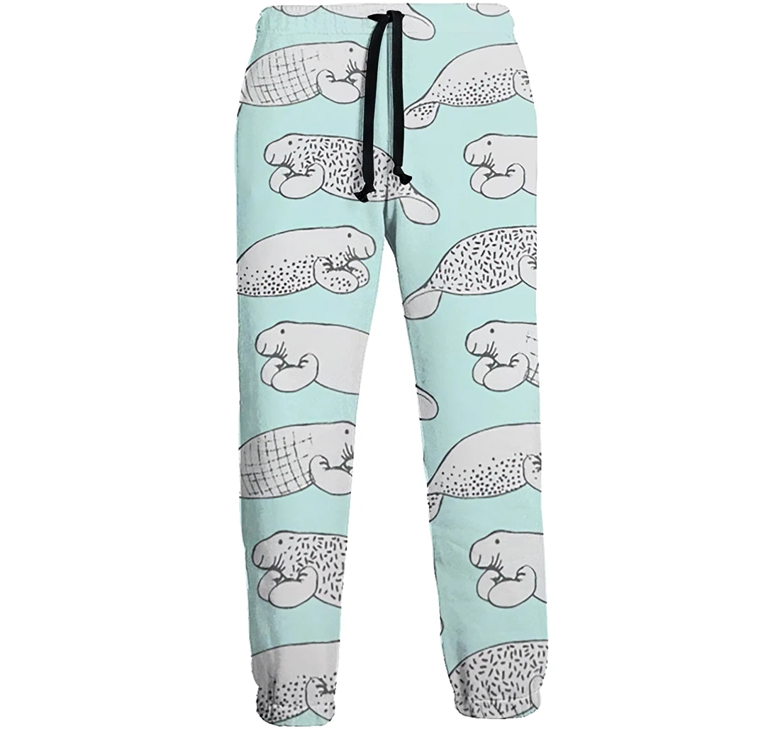 Personalized Elephant Seal Sweat Hip Hop Garment Spring Sweatpants, Joggers Pants With Drawstring For Men, Women