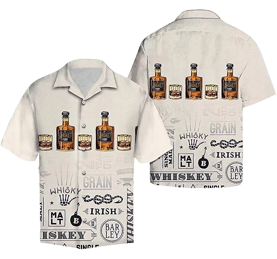 Personalized Whisky You Hawaiian Shirt, Button Up Aloha Shirt For Men, Women