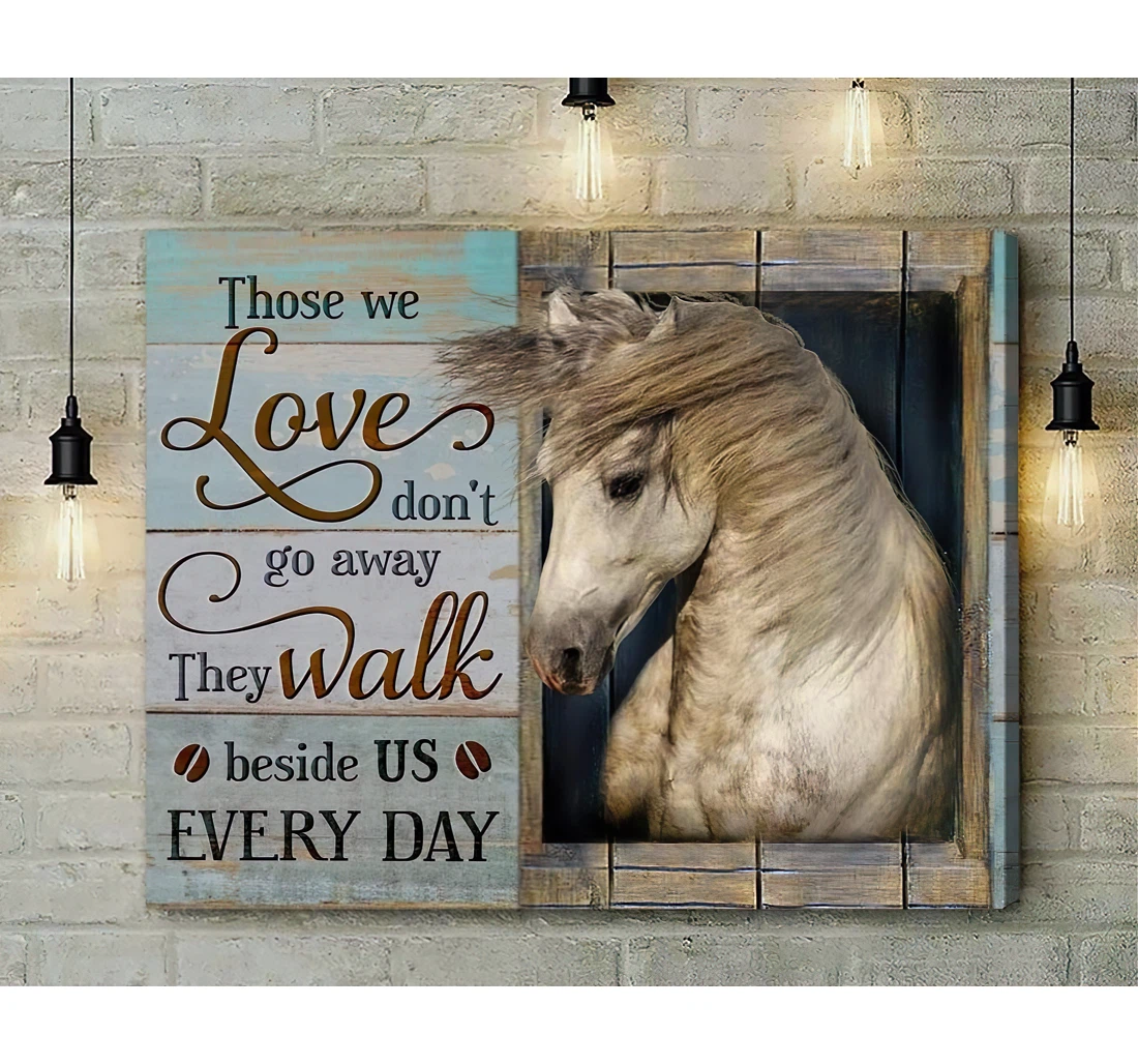 Poster, Canvas - Horse Those We Love Print Framed Wall Art
