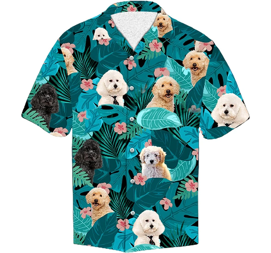Personalized Poodle Soft Beach Full Prints Hawaiian Shirt, Button Up Aloha Shirt For Men, Women