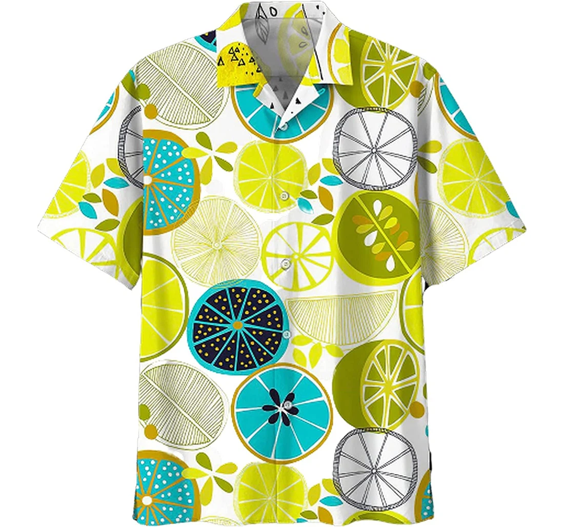 Personalized Fruit Soft Beach Full Prints Hawaiian Shirt, Button Up Aloha Shirt For Men, Women
