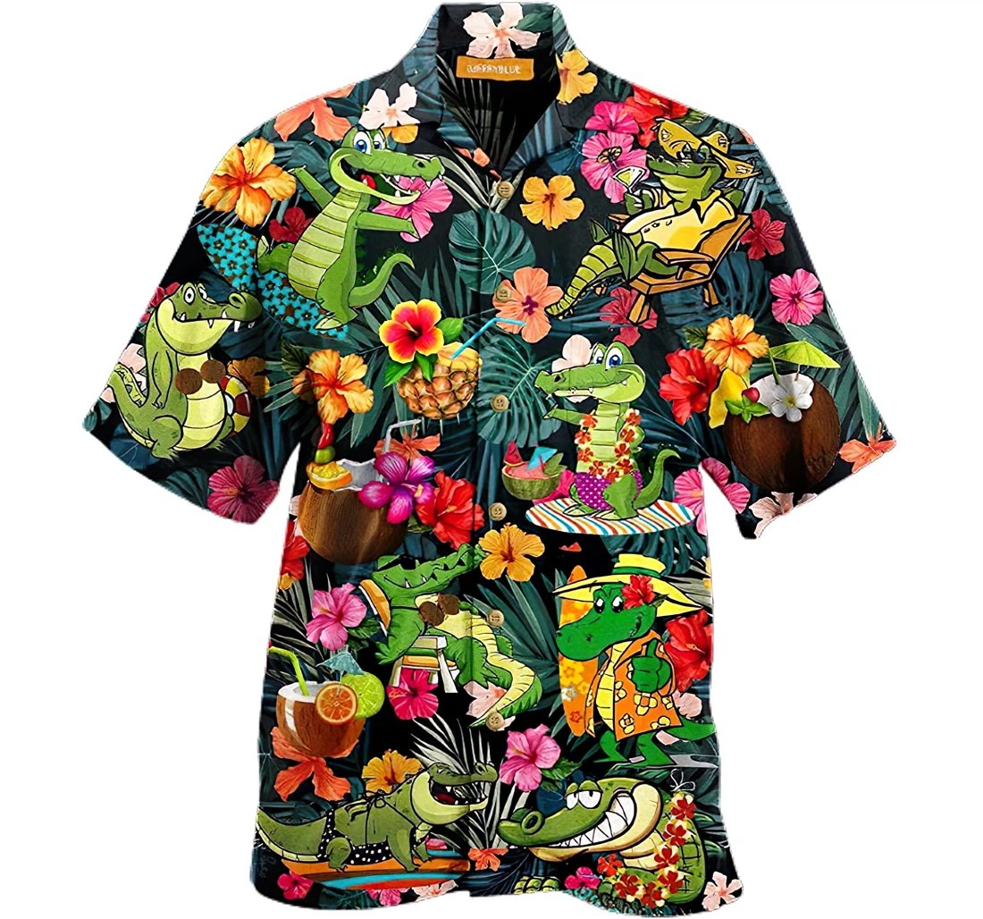 Personalized Bite You Later Alligator Funny Hawaiian Shirt, Button Up Aloha Shirt For Men, Women