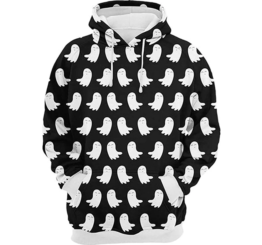 Halloween Ghostly  - 3D Printed Pullover Hoodie