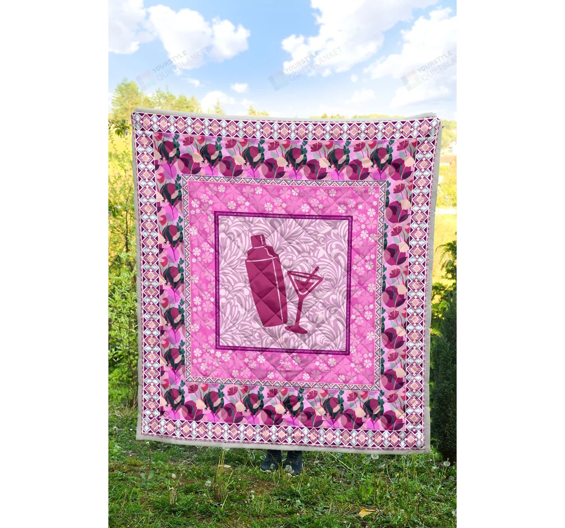Throw Blanket, Quilt - Bartender Sherpa Fleece