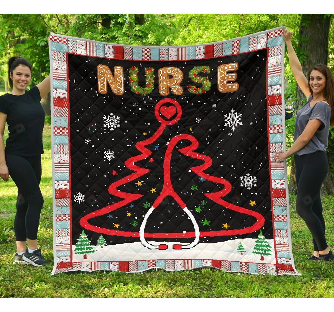 Throw Blanket, Quilt - Nurse Tree Sherpa Fleece