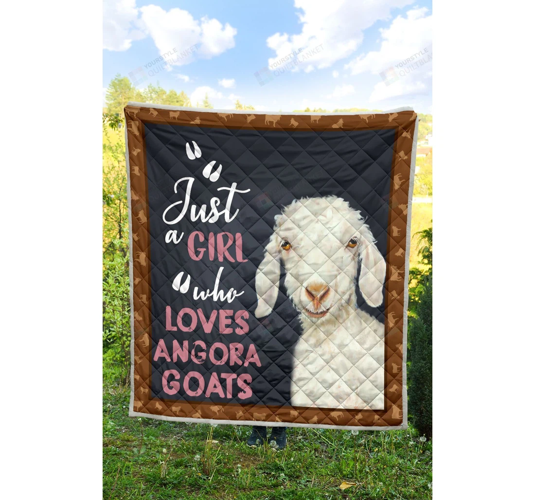 Throw Blanket, Quilt - Just Loves Angora Goat Sherpa Fleece