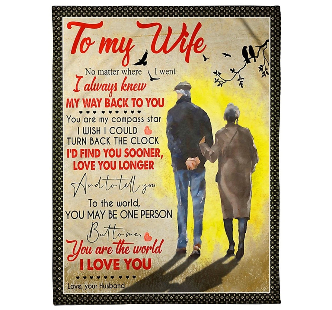 Throw Blanket, Quilt - To My Future Wife From Husband Sherpa Fleece