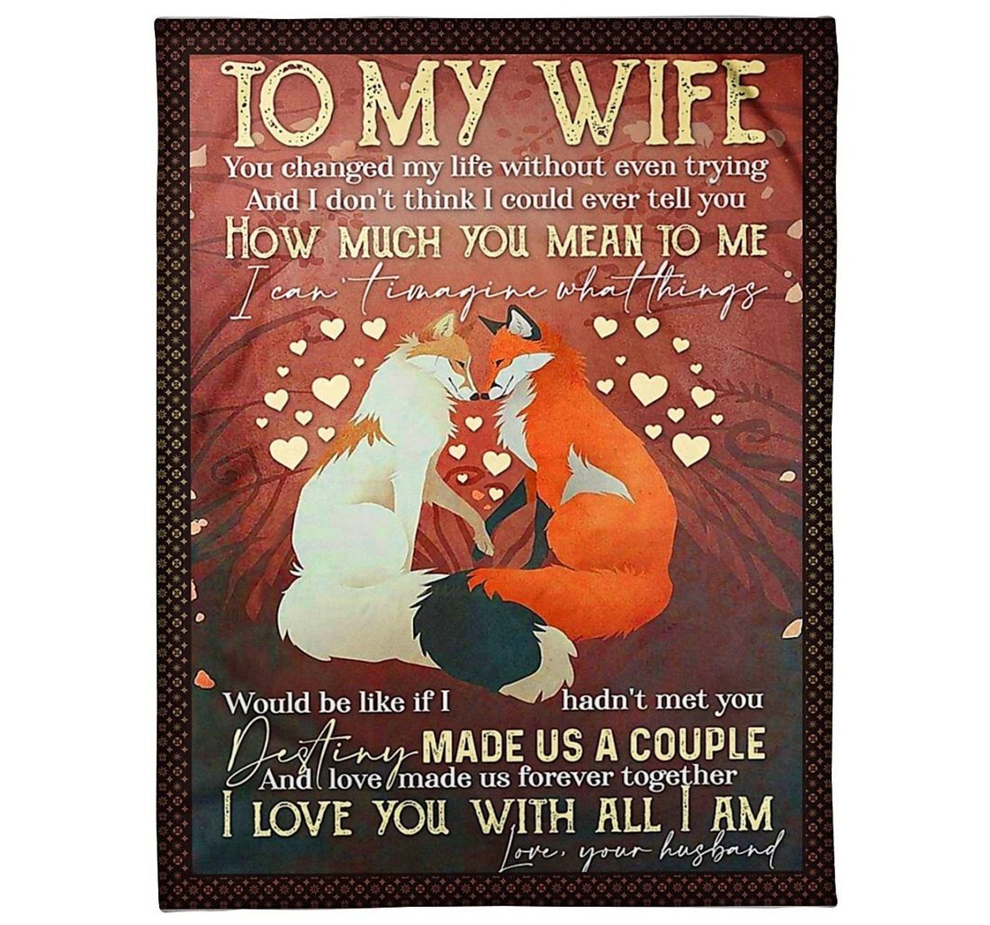 Throw Blanket, Quilt - To My Future Wife From Husband Sherpa Fleece