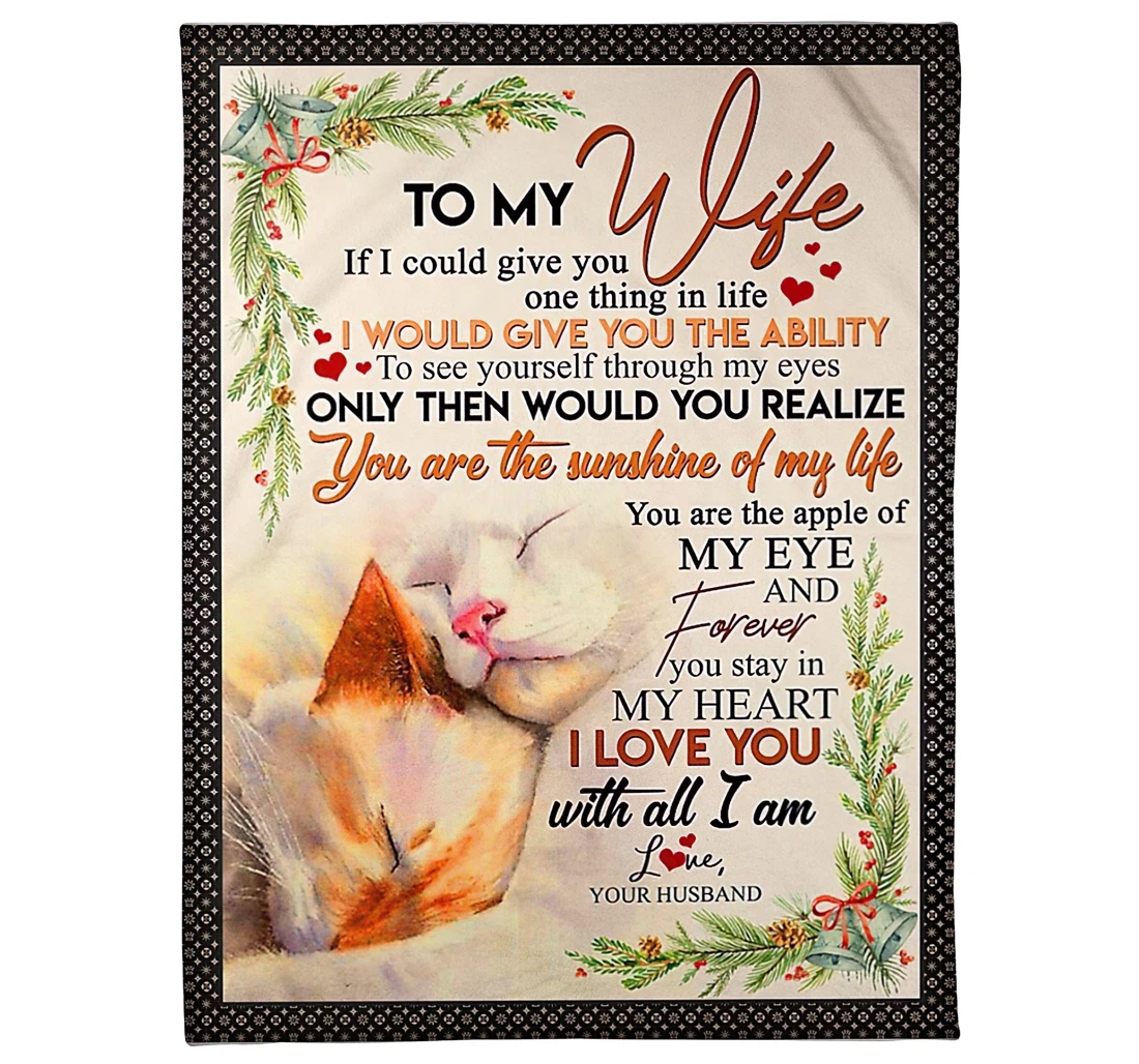 Throw Blanket, Quilt - To My Future Wife From Husband Sherpa Fleece