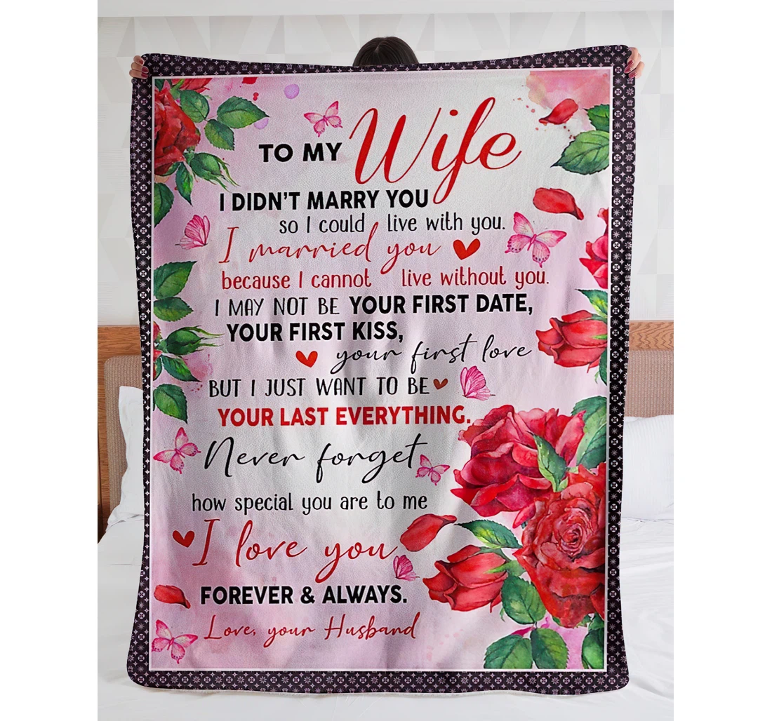 Throw Blanket, Quilt - To My Future Wife From Husband Sherpa Fleece