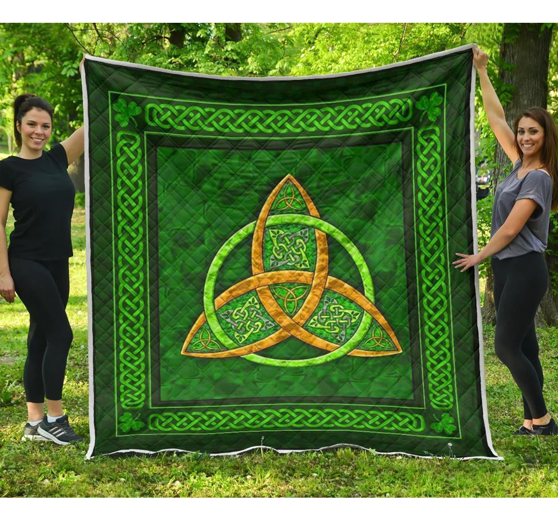 Throw Blanket, Quilt - Irish St. Patrick's Day Sherpa Fleece