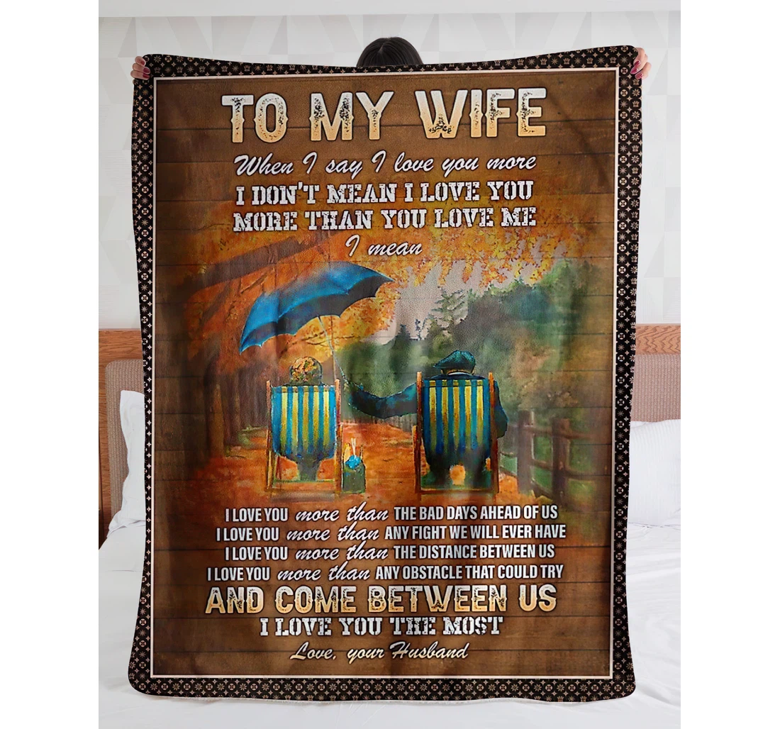 Throw Blanket, Quilt - To My Future Wife From Husband Sherpa Fleece
