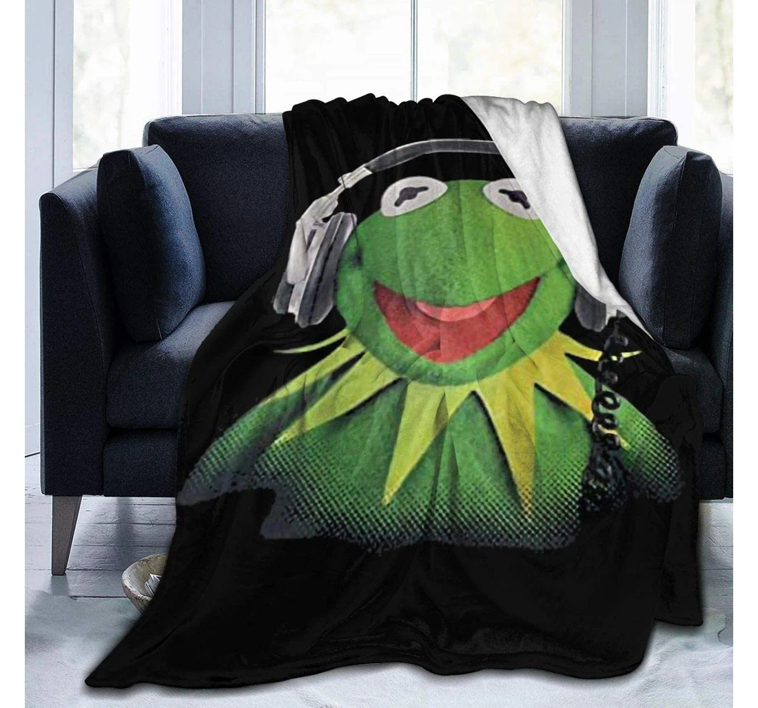 Throw Blanket, Quilt - Timmeage Kermit The Frog Micro Sherpa Fleece