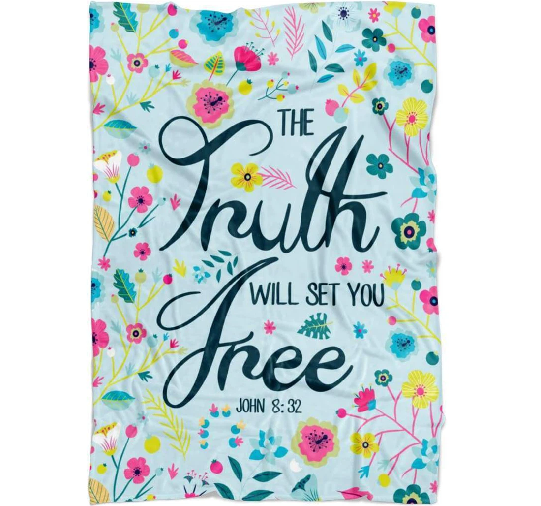 Throw Blanket, Quilt - The Truth Will Set You Free Sherpa Fleece