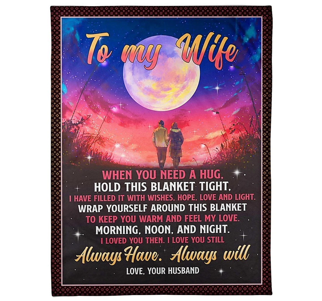 Throw Blanket, Quilt - To My Future Wife From Husband Sherpa Fleece