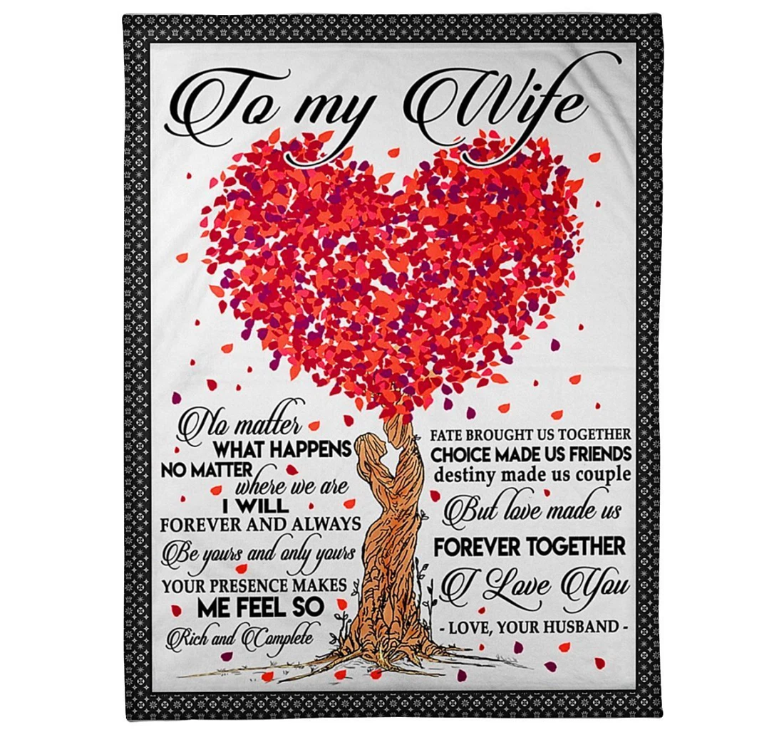 Throw Blanket, Quilt - To My Future Wife From Husband Sherpa Fleece