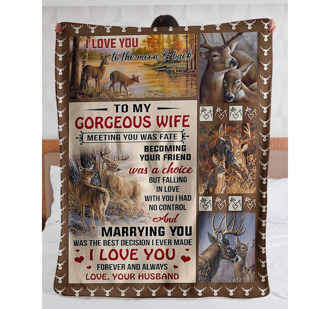 Throw Blanket, Quilt - To My Future Wife From Husband Sherpa Fleece